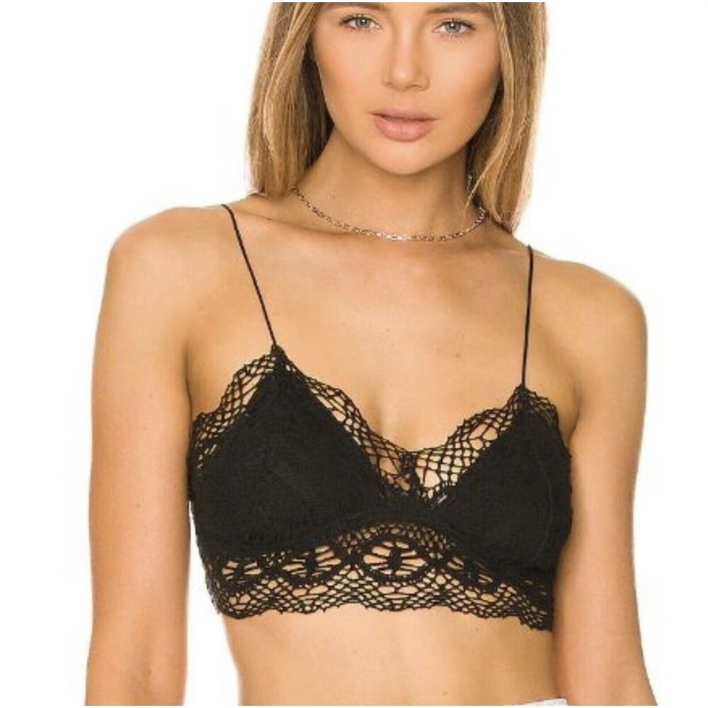 Free People Mariana Bralette Black XS